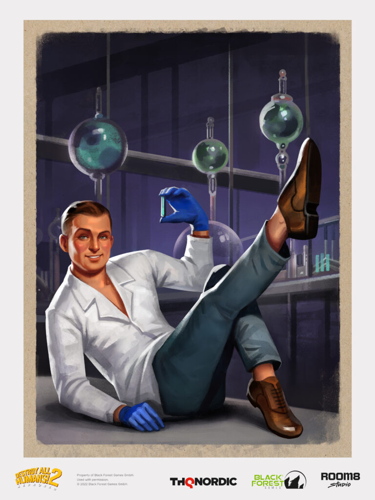 Destroy All Humans! 2—Reprobed: 2D art from outer space - Room 8