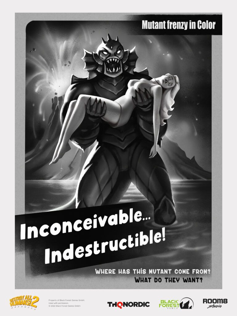 Destroy All Humans! 2—Reprobed: 2D art from outer space - Room 8